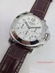 2017 Copy Swiss Luminor Panerai Daylight Chronograph Watch White dial Leather (3)_th.jpg